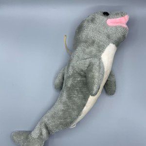 Acme Vintage Stiff Plush Dolphin 19″ Carnival Fair